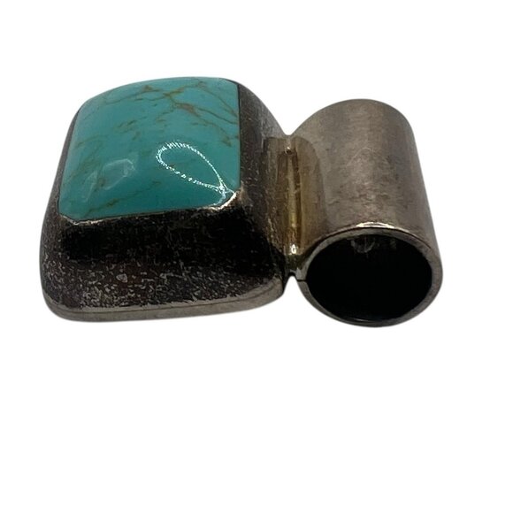 Mexico 925 Turquoise Pendant Lot Sterling Silver Southwestern Boho Artisan VTG - Picture 5 of 13